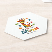 Autism Awareness Cute Giraffe Animal Its Ok To Be  Untersetzer (angewinkelt)