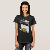 Autism Awareness Dad Accept Proud Autism Son Dad E T-Shirt (Vorne ganz)
