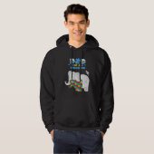 Autism Awareness Dad Of A Warrior Proud Autism Son Hoodie (Vorne ganz)