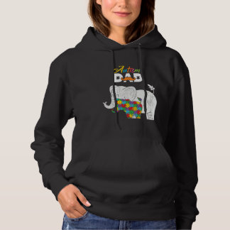 Autism Awareness Dad Proud Autistic Son Daughter E Hoodie