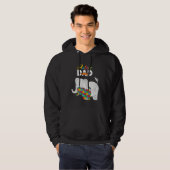 Autism Awareness Dad Proud Autistic Son Daughter E Hoodie (Vorne ganz)