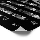 Autism Awareness Dad Usa Flag Fathers Day Poster