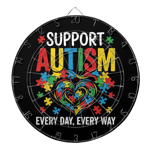 Autism awareness dartscheibe (vorne)