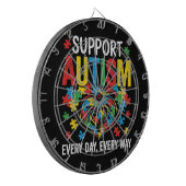 Autism awareness dartscheibe (Vorderseite Links)