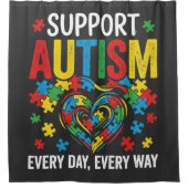 Autism awareness duschvorhang (Vorderseite)