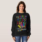 Autism Awareness Embrace Differences 100 Days Of S Sweatshirt (Vorne ganz)