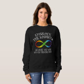 Autism Awareness Embrace The Rainbow Infinity Anti Sweatshirt (Vorne ganz)