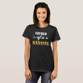 Autism Awareness Father Of A Warrior Familly Match T-Shirt (Vorne ganz)