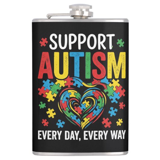 Autism awareness flachmann (Vorderseite)
