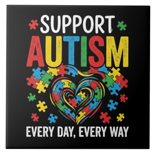 Autism awareness fliese (Vorderseite)