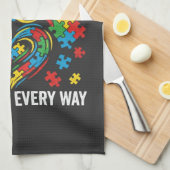 Autism awareness geschirrtuch (Viertel Falte)