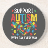 Autism awareness getränkeuntersetzer (Vorne)