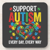 Autism awareness getränkeuntersetzer (Vorderseite)