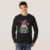 Autism Awareness Gnome Hugging Heart Acceptance Wo T-Shirt (Vorne ganz)