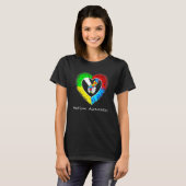 Autism Awareness Hands In Heart Puzzle Pieces_1 T-Shirt (Vorne ganz)