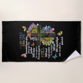 Autism Awareness I Can Only Imagine Jesus Faith Strandtuch (Vorderseite)