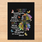 Autism Awareness I Can Only Imagine Jesus Faith T- Acryleinladungen (Vorderseite)