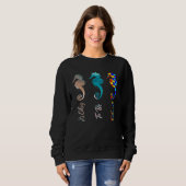 Autism Awareness It s Ok To Be Different Seahorse  Sweatshirt (Vorne ganz)