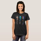Autism Awareness It s Ok To Be Different Seahorse  T-Shirt (Vorne ganz)