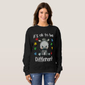 Autism Awareness It s OK to be different Zebra Sweatshirt (Vorne ganz)