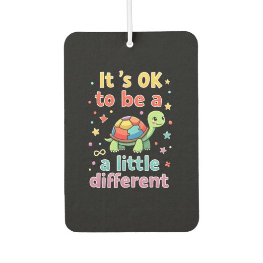 Autism Awareness It's Ok To Be A Little Different Autolufterfrischer (Vorderseite)