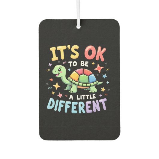 Autism Awareness It's Ok To Be A Little Different Autolufterfrischer (Vorderseite)