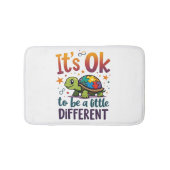 Autism Awareness It's Ok To Be A Little Different Badematte (Vorderseite)