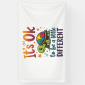 Autism Awareness It's Ok To Be A Little Different  Banner (Vertikal)