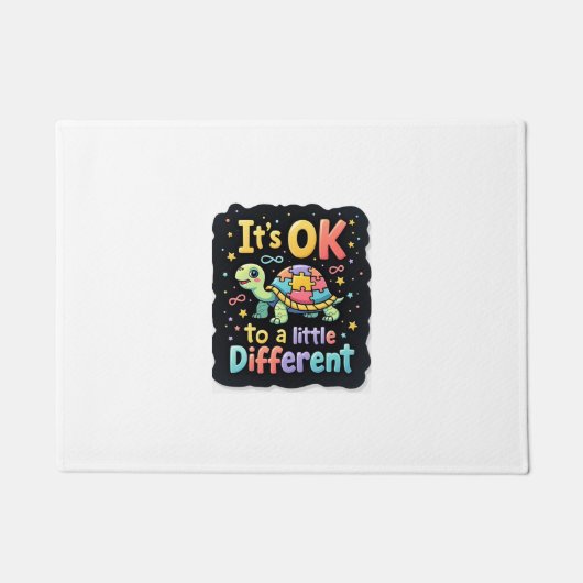 Autism Awareness It's Ok To Be A Little Different Fußmatte (Vorderseite)