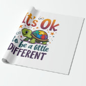 Autism Awareness It's Ok To Be A Little Different  Geschenkpapier (Ungerollt)
