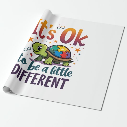 Autism Awareness It's Ok To Be A Little Different  Geschenkpapier (Ungerollt)