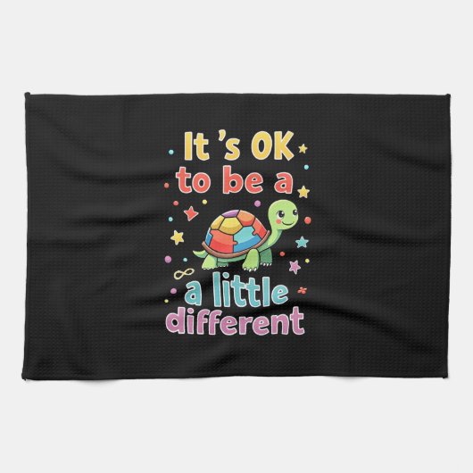 Autism Awareness It's Ok To Be A Little Different Geschirrtuch (Horizontal)