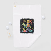 Autism Awareness It's Ok To Be A Little Different Golfhandtuch (Insitu)