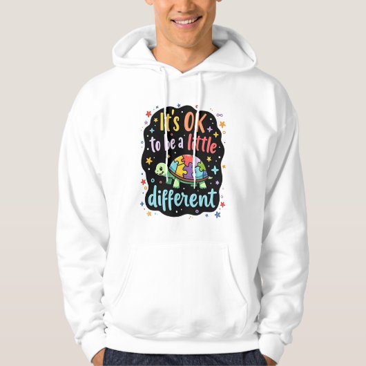 Autism Awareness It's Ok To Be A Little Different Hoodie (Vorderseite)
