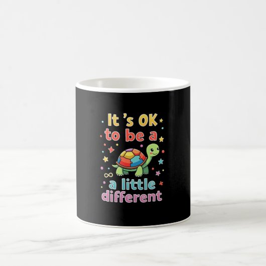 Autism Awareness It's Ok To Be A Little Different  Kaffeetasse (Mittel)