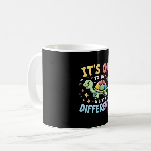Autism Awareness It's Ok To Be A Little Different  Kaffeetasse (Vorderseite Links)