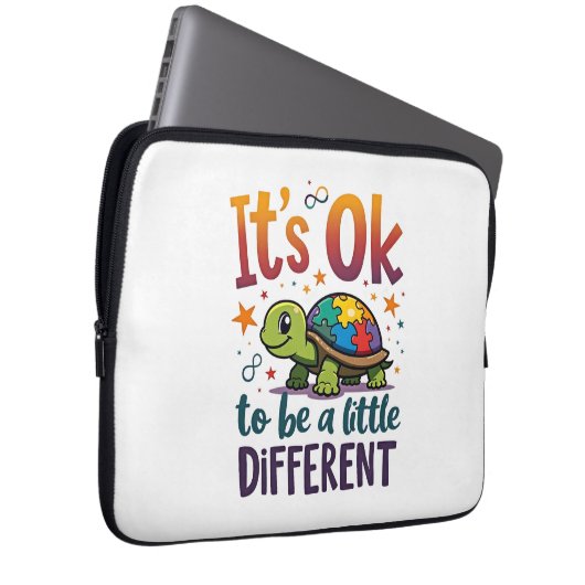 Autism Awareness It's Ok To Be A Little Different  Laptopschutzhülle (Vorne Rechts)