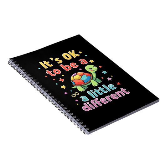 Autism Awareness It's Ok To Be A Little Different Notizblock (Rechte Seite)