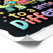 Autism Awareness It's Ok To Be A Little Different  Poster (Ecke)
