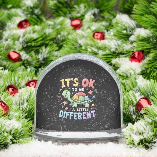 Autism Awareness It's Ok To Be A Little Different  Schneekugeln (Weihnachten)