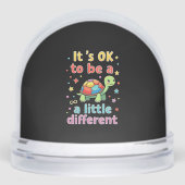 Autism Awareness It's Ok To Be A Little Different  Schneekugeln (Vorderseite)