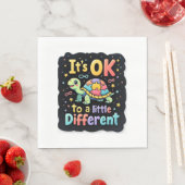 Autism Awareness It's Ok To Be A Little Different  Serviette (Beispiel)
