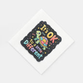 Autism Awareness It's Ok To Be A Little Different  Serviette (Ecke)