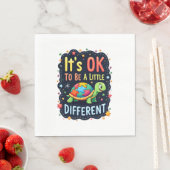 Autism Awareness It's Ok To Be A Little Different  Serviette (Beispiel)