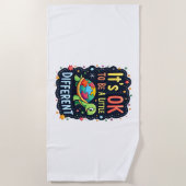 Autism Awareness It's Ok To Be A Little Different  Strandtuch (Vorderseite)