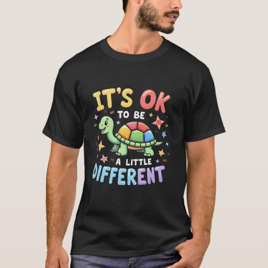 Autism Awareness It's Ok To Be A Little Different T-Shirt (Vorderseite)