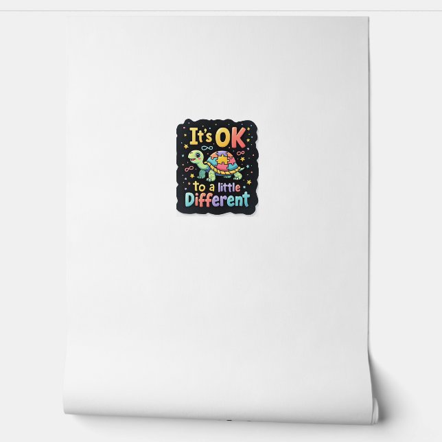 Autism Awareness It's Ok To Be A Little Different  Tapete (Abrollen)