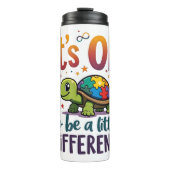 Autism Awareness It's Ok To Be A Little Different Thermosbecher (Vorderseite)