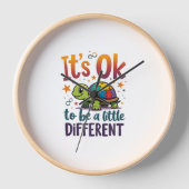 Autism Awareness It's Ok To Be A Little Different  Uhr (Vorderseite)