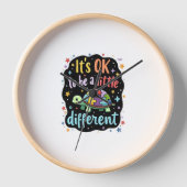 Autism Awareness It's Ok To Be A Little Different Uhr (Vorderseite)